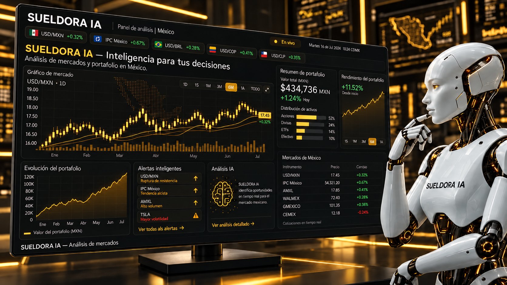 Plataforma de inversión Sueldora IA
